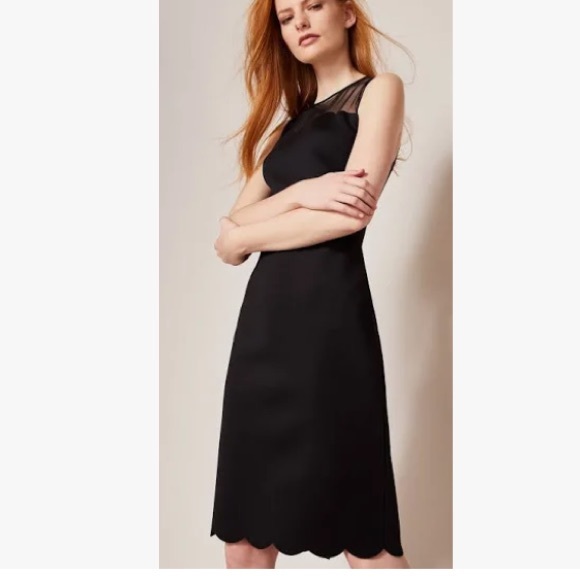 Ted Baker lace Detail Mesh Elegant Black Sleeveless Dress Sz 6 US OR Ted Sz 2 - Picture 3 of 5